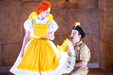 OA_Anna Dowsley as Papagena and Christopher Hillier as Papageno_photo by Albert Comper