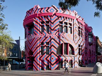 Reko Rennie, Always was, always will be (2012) T2 Building Taylor Square photo by Paul Patterson City of Sydney