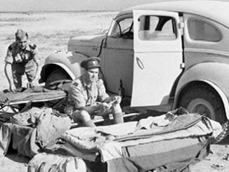 Alexander Clifford and Alan Moorehead in the North African Desert 1942 Imperial War Museum
