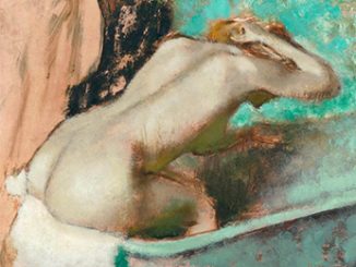 Edgar Degas Woman seated on the edge of a bath sponging her neck