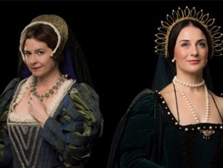 Sally-Anne Russell as Jane Seymour and Elena Xanthoudakis as Anne Boleyn - photo by Jodie Hutchinson
