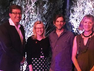 Minister for the Arts Troy Grant with recipients of the Regional Arts Fellowships