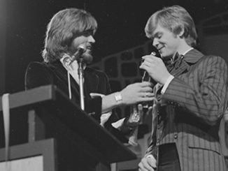 Barry Gibb, John Farnham and Molly Meldrum at The Go-Set Awards, 1970 - Arts Centre Melbourne, Performing Arts Collection
