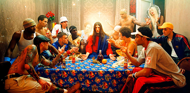 BIFB David LaChapelle, Last Supper from Jesus Is My Homeboy series, 2003 (detail)