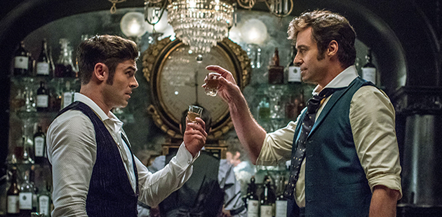 Zac Efron and Hugh Jackman star in The Greatest Showman - photo by Niko Tavernise