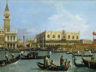 Canaletto, Venice: The Bacino di S. Marco on Ascension Day, c.1733–4. Royal Collection Trust