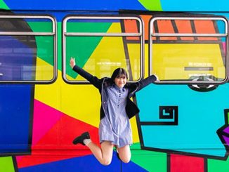 MF Valerie Tang and her 2018 Melbourne Art Tram winning design AAR