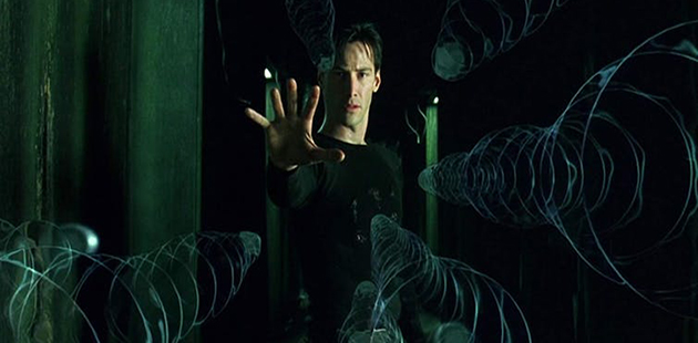 Keanu Reeves stars in The Matrix - courtesy of Warner Bros