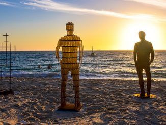 April Pine, Shifting Horizons, Sculpture by the Sea, Cottesloe 2019 - photo by Clyde Yee