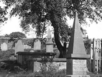 Church of England burial ground, Devonshire Street Cemetery, 1901 - photo by Mrs Arthur George Foster, Mitchell Library - State Library of New South Wales