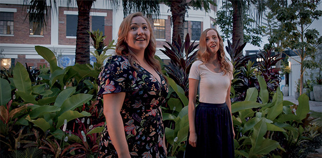 OQ Rebecca Cassidy and Jessica Low perform as part of A Weekend with Opera Queensland - photo courtesy of West Village