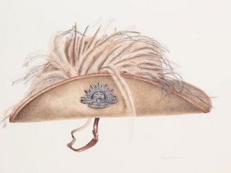 Gallipoli-Art-Prize-Dierdre-Bean-...And-you’ll-know-him-by-the-feathers-in-his-hat
