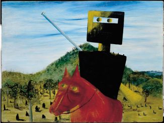 Sidney-Nolan-Kelly-and-Horse-1946-Canberra-Museum-and-Gallery