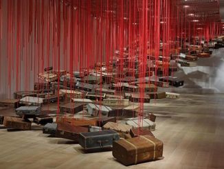 Chiharu Shiota Installation view of Accumulation Searching for the Destination
