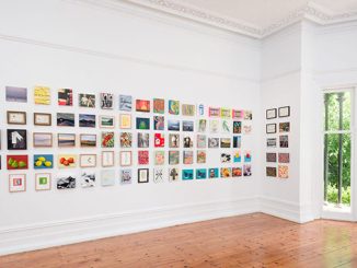 Installation-view-of-the-32nd-Postcard-Show-courtesy-of-Linden-New-Art