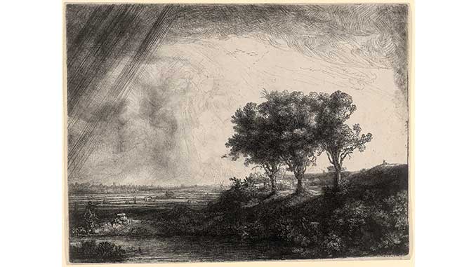 AAR-NGV-Rembrandt-Harmensz-van-Rijn-The-three-trees-1643