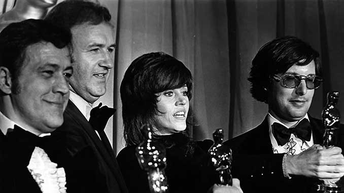 Philip-DAntoni-Gene-Hackman-Jane-Fonda-William-Friedkin-at-the-44th-Academy-Awards-courtesy-of-Academy-of-Motion-Picture-Arts-and-Sciences