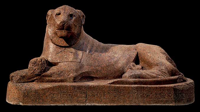 Statue-of-a-lion-erected-by-Amenhotep-III