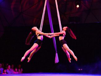 AF24 Aerial Artists Adelaide Aerialicious at Fool's Paradise 2023 photo by Missy Smiley
