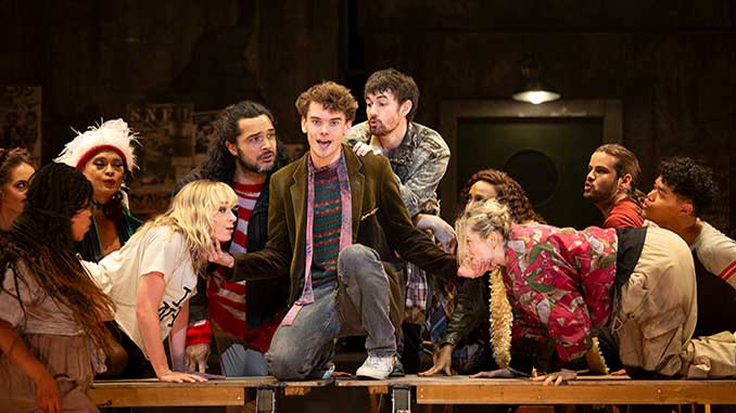 Noah Mullins and cast of RENT photo by Pia Johnson Photography