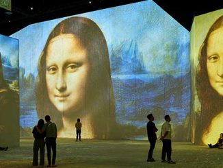 Mona Lisa on display at The LUME Melbourne
