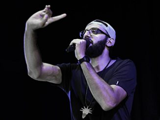 Zohab Zee Khan winner 2014 Australian Poetry Slam National Final - photo by Chris Peken