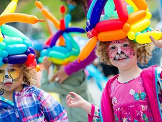 Childrens Festival facepaint and balloon art