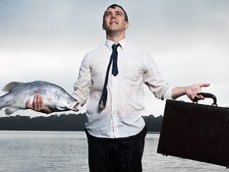 Hayes Theatre Co Big Fish Phillip Lowe as Edward Bloom - photo by Chris Pavlich Photography