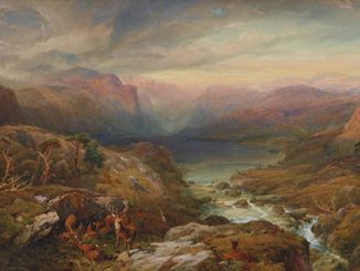 AGNSW Thomas Miles Richardson Jr Evening, Loch A’an, Grampians, Aberdeenshire 1883