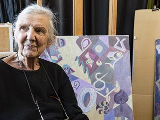 NGV Helen Maudsley in her Melbourne studio - photo by Selina Ou