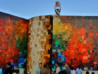 Creative State Commissions Well Theatre, Great Wall of Books (2010)