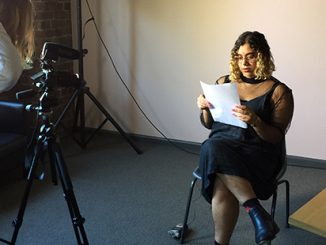 Kate Blackmore filming Sabella DSouza - photo by Penelope Benton