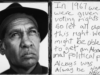 Tobias Titz, Alum Cheedy comments on the 1967 Referendum - photo by and copyright Tobias Titz