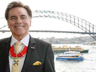 OA Lyndon Terracini AM wearing the Commander of the Order of the Star of Italy