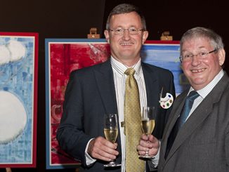 Kennedy Prize founder Robert Kennedy (right) with fellow mining executive Ian Gordon
