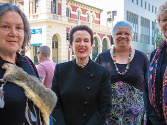 Redfern Post Office Rhonda Dixon-Grosvenor Lord Mayor Clover Moore, Delilah MacGillivray and Millie Ingram