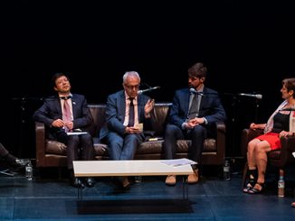 AFCT Douglas Gautier AM, Yang Zhi, Alec Coles OBE, Ryan Webb, Ruth Rentschler OAM and Ying Zhu - photo by Juan Van Staden