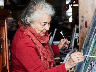 Mirka Mora in her Studio (2014) - photo by Sean Fennessy