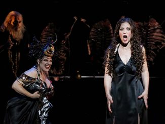 AAR Jacqueline Dark as Herodias and Lise Lindstrom as Salome in Opera Australia's 2019 production of Salome at the Sydney Opera House - photo by Prudence Upton