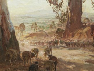 NGV Hans Heysen, Droving into the light, 1914-21