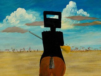 Sidney Nolan Ned Kelly 1946 (detail)