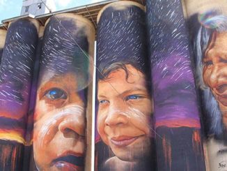 Sheep Hills Silo Art by Adnate - courtesy of Visit Victoria