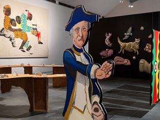 Ramsay-Art-Prize-2019-featuring-Close-Contact-by-Vincent-Namatjira-(installation-view)-Art-Gallery-of-South-Australia-Adelaide-photo-by-Grant-Hancock