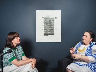 Tai-Snaith-and-Lisa-Waup-in-conversation-at-Mornington-Peninsula-Regional-Gallery-2021-photo-by-Theresa-Harrison
