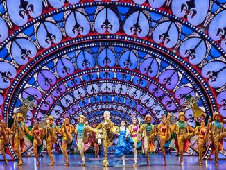 Disney-Gavin-Lee-as-Lumiere-and-Courtney-Stapleton-as-Belle-lead-the-company-in-Disney's-Beauty-and-the-Beast-photo-by-Johan-Persson