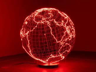 Mona-Hatoum-Installation-view-of Hot-Spot-2006-AIR-GOMA-2022-photo-by-M-Campbell