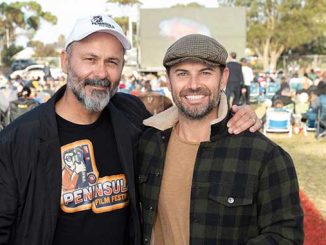 Peninsula Film Festival co founder Steve Bastoni and PFF judge Dan MacPherson