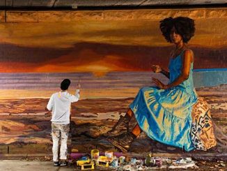 Urban-Canvas-artist-Jason-Parker-painting-a-mural-in-Brighton-photo-by-Edd-Schlaghecke