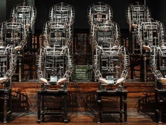 WRG-I-AM-the-People-LIU-CHANG-Chorus-2021-steel-wood-electrical-components-dimensions-variable