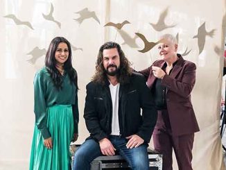 OA The Magic Flute Stacey Alleaume Ben Mingay and Director Kate Gaul photo by Rhiannon Hopley